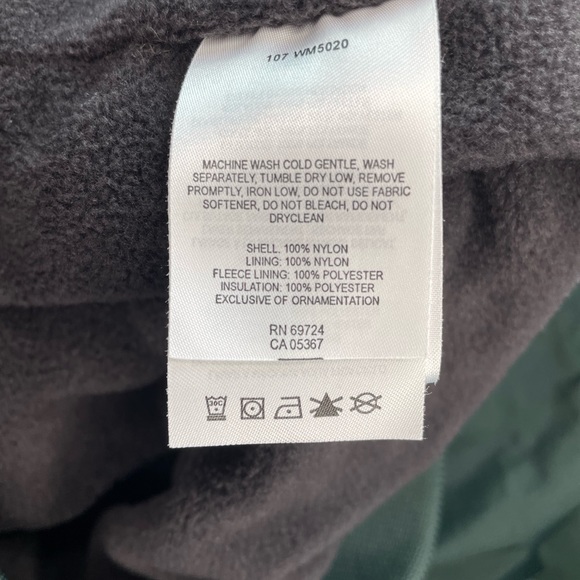 '80's Vintage "Columbia" Men's Large Green Black Fleece Lined Jacket - Picture 9 of 11